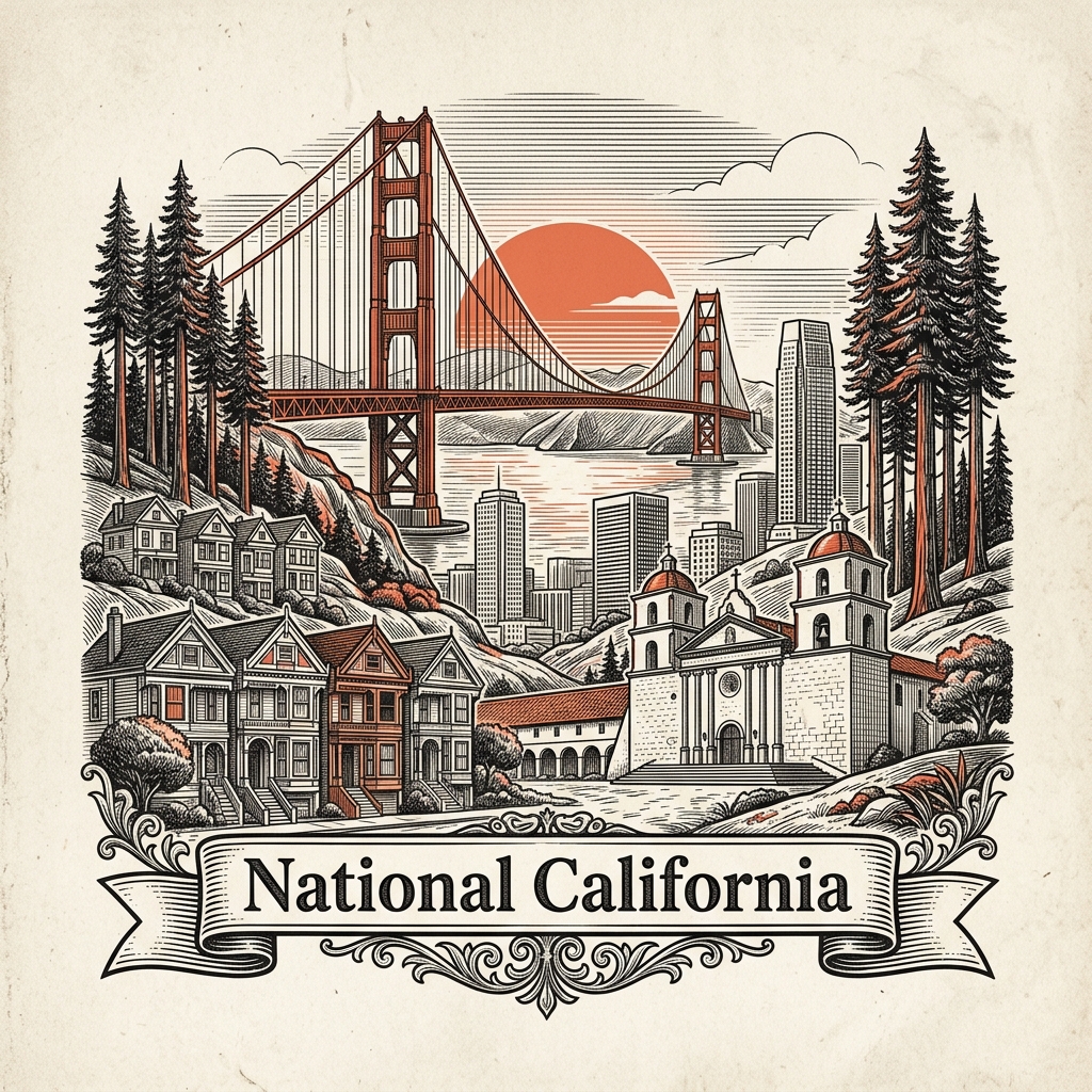 Engraved National City CA city illustration – Official Translations certified translation services from $29.95 per page