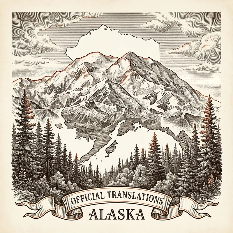 Flag of Alaska – certified translation services across Alaska