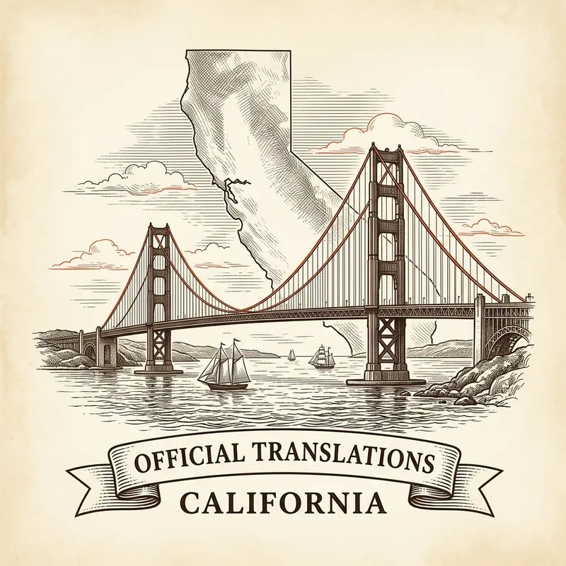 Flag of California — certified translation services across California