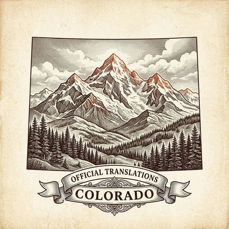 Flag of Colorado — certified translation services across Colorado