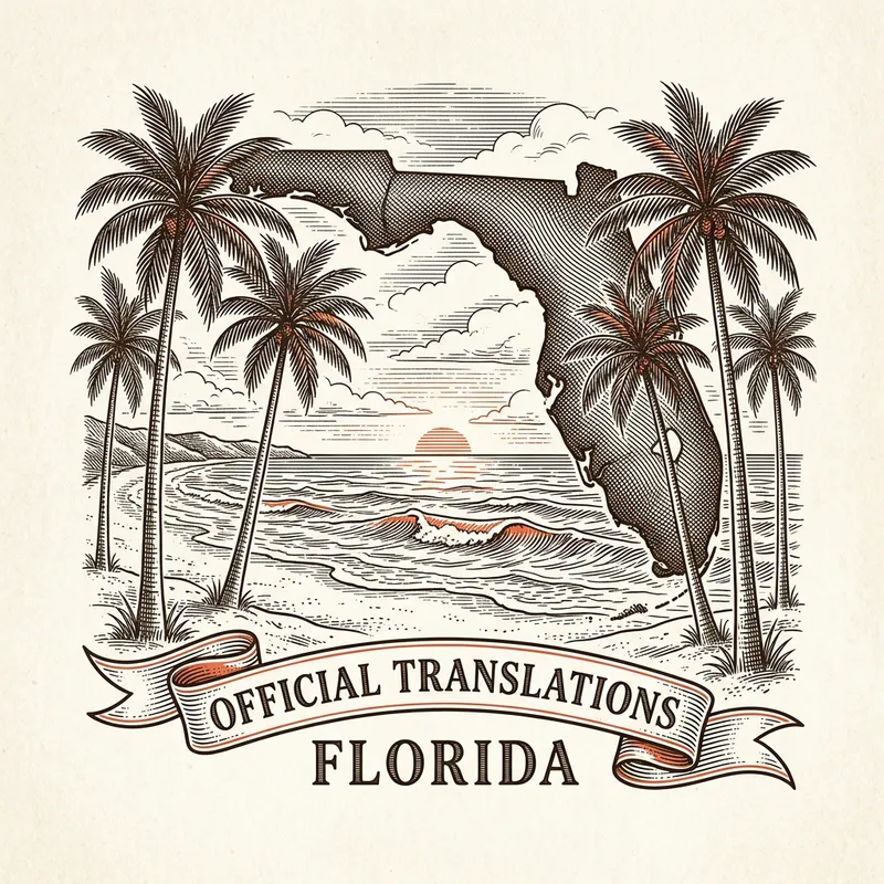 Flag of Florida — certified translation services across Florida