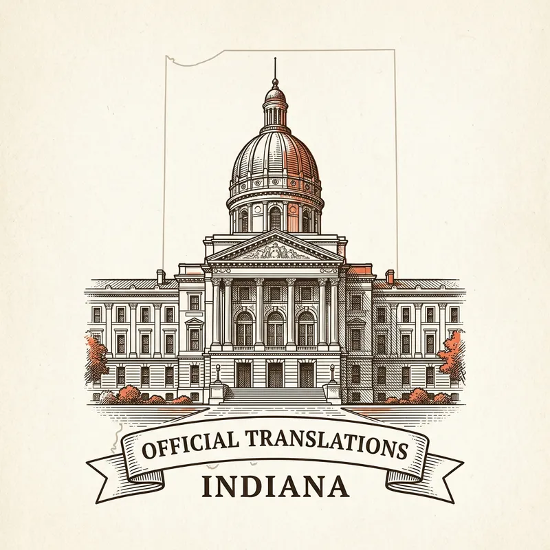Flag of Indiana — certified translation services across Indiana