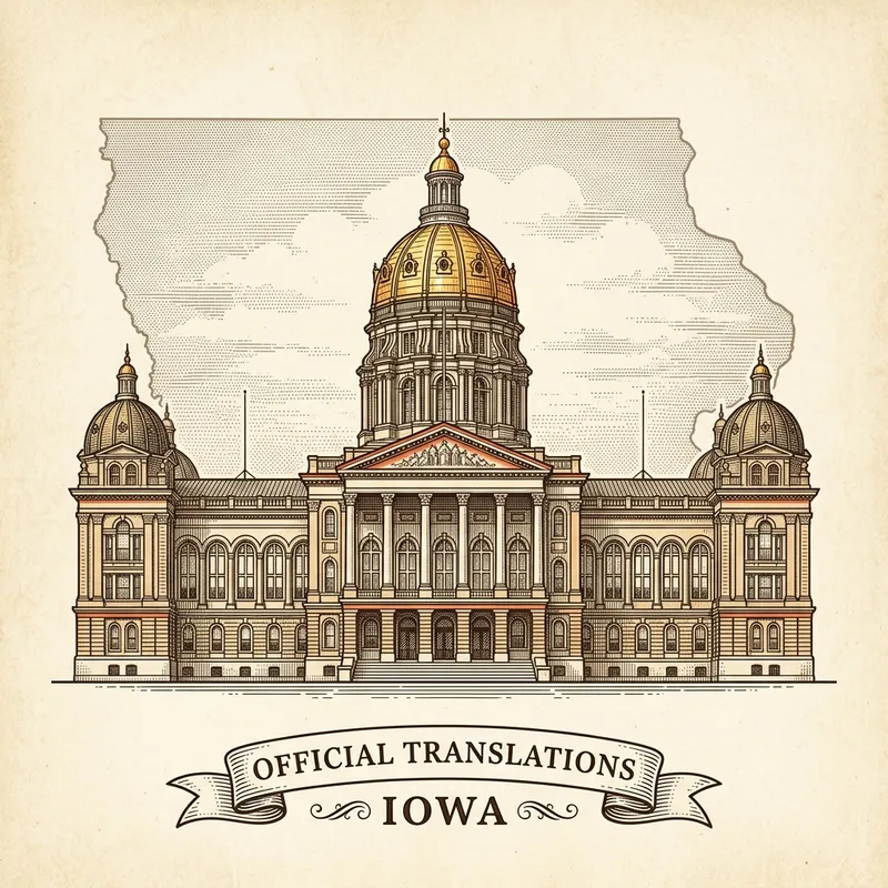Flag of Iowa — certified translation services across Iowa
