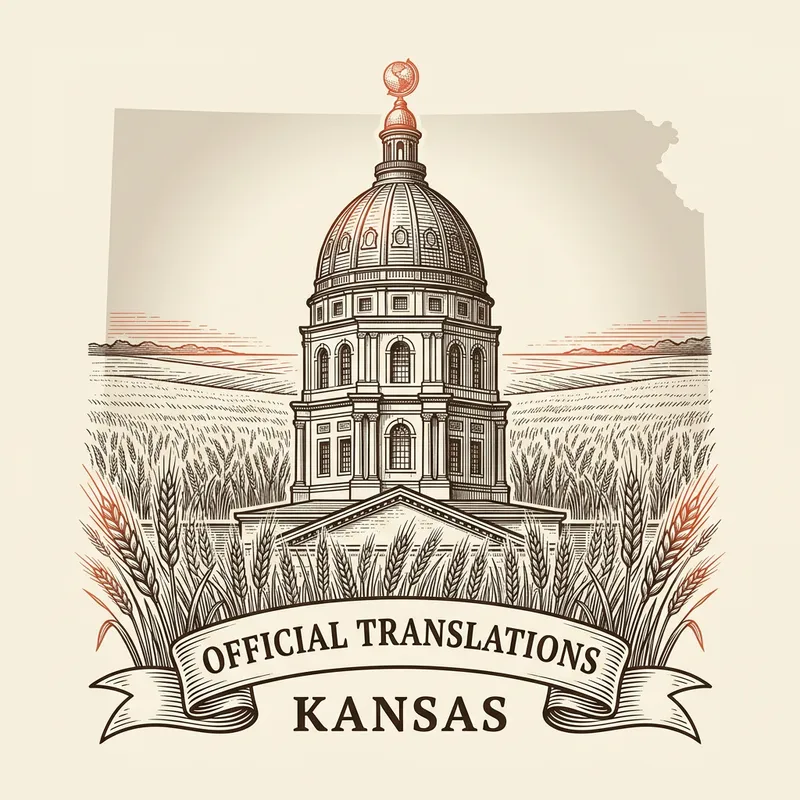 Flag of Kansas — certified translation services across Kansas
