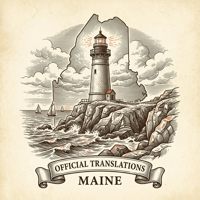 Flag of Maine — certified translation services across Maine