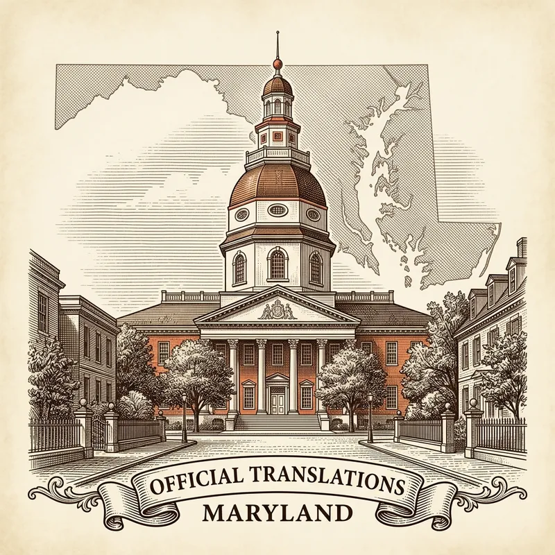 Flag of Maryland — certified translation services across Maryland