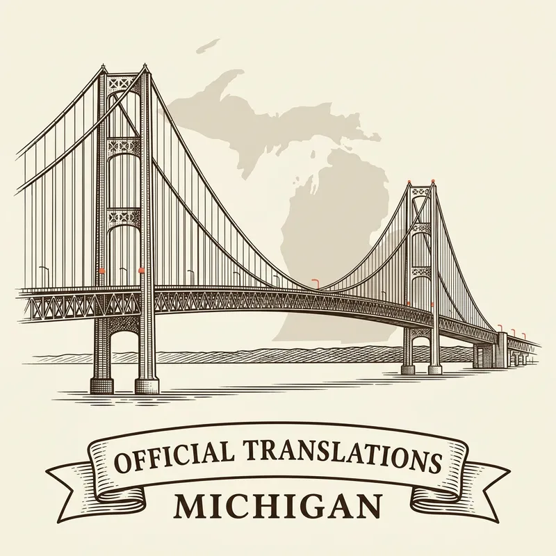 Flag of Michigan — certified translation services across Michigan