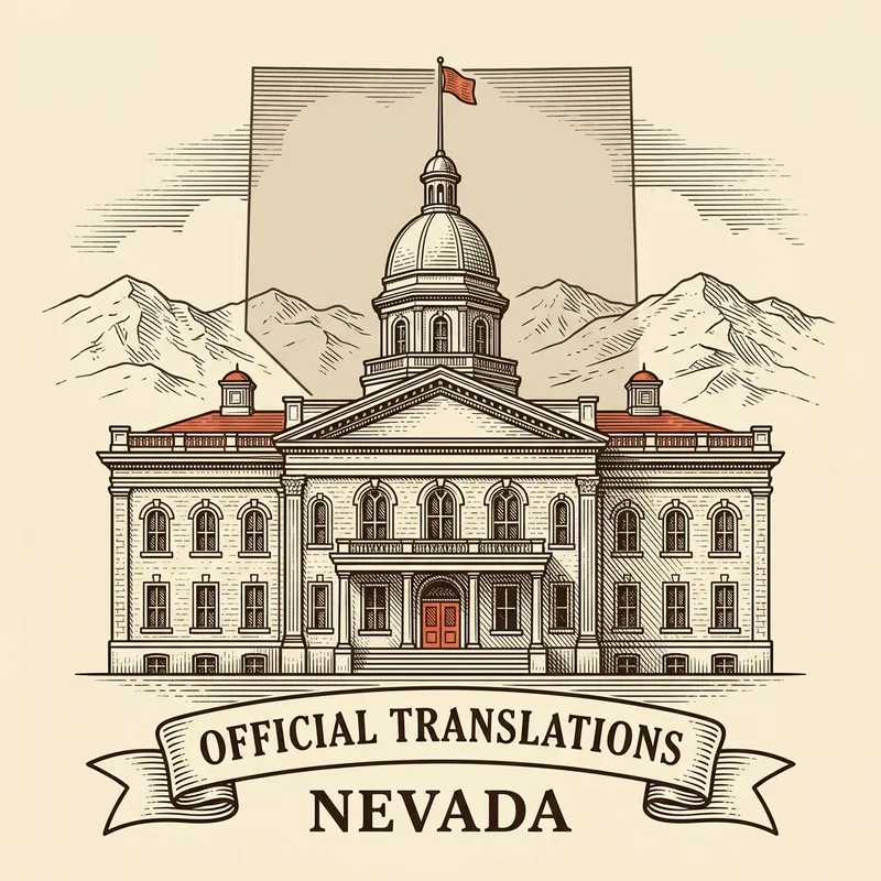 Flag of Nevada — certified translation services across Nevada