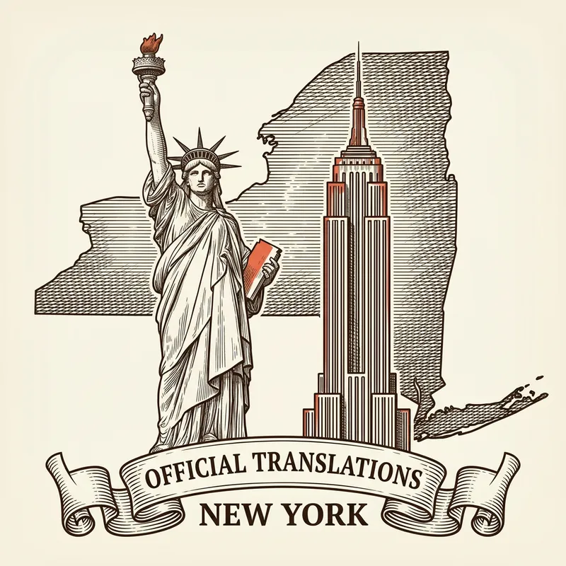 Flag of New York — certified translation services across New York