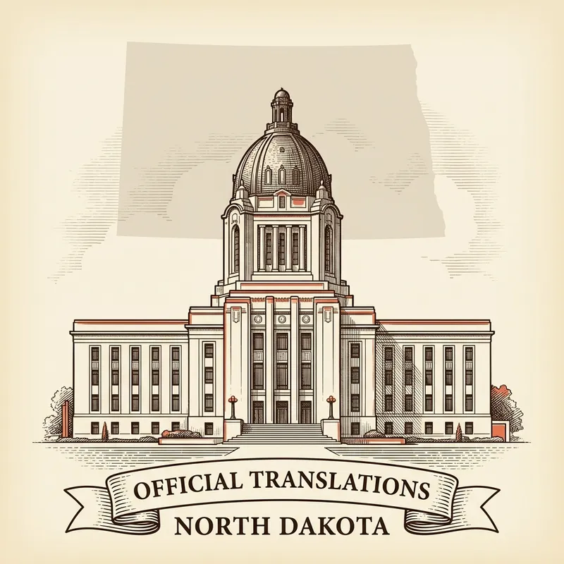 Flag of North Dakota — certified translation services across North Dakota