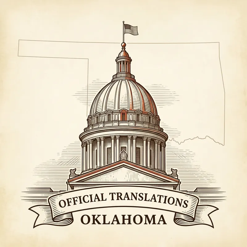 Flag of Oklahoma – certified translation services across Oklahoma