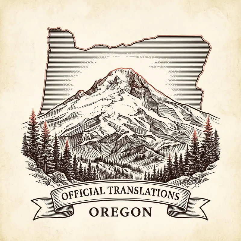 Flag of Oregon — certified translation services across Oregon