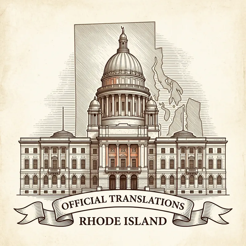 Flag of Rhode Island — certified translation services across Rhode Island