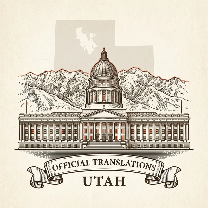 Flag of Utah — certified translation services across Utah
