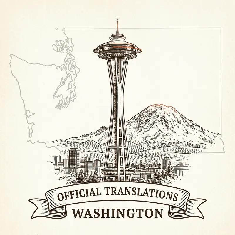 Flag of Washington – certified translation services across Washington State